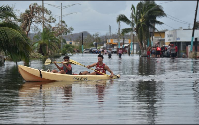 El huracán ‘María’ dejó zonas inundadas, casas destrozadas y al menos dos muertos.