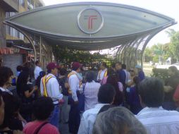 Personal del Tren Ligero, en coordinación con elementos de Protección Civil, organizaron las acciones preventivas.  /