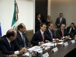 Enrique Peña Nieto se reúne con líderes empresariales en Brasil .EFE  /