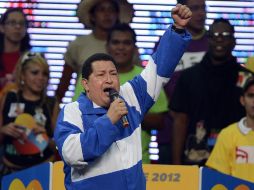 Hugo Chávez tiene una intención de voto del 43.8 por ciento. AFP  /