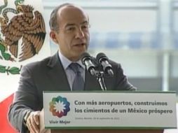 El Presidente Felipe Calderón Hinojosa afirmó que su administración constituye ya el sexenio de la infraestructura. ESPECIAL  /