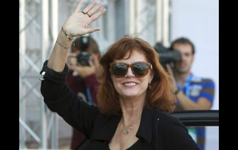 Susan Sarandon a su llegada al Festival Internacional de Cine de San Sebastián. EFE  /