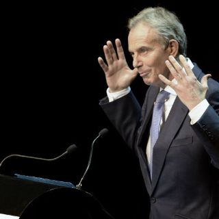 Tony Blair reconoce logros de Felipe Calderón