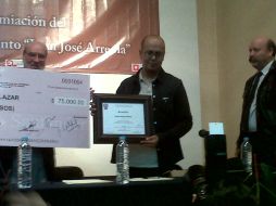 Blanco se dijo orgulloso de estar en Ciudad Guzmán, cuna de Juan José Arreola. ARCHIVO  /