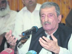 Recompensa de 100 mil dólares. Ghulam Ahmed Bilour se pronunció  por leyes que castiguen a la gente que insulte a Mahoma. REUTERS  /