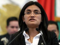 Aleida Alavez anunció que el PRD podría presentar una controversia constitucional contra la iniciativa laboral. ARCHIVO  /