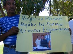 La familia de Héctor Javier Ramírez aún tiene la esperanza de encontrarlo con vida. NTX  /