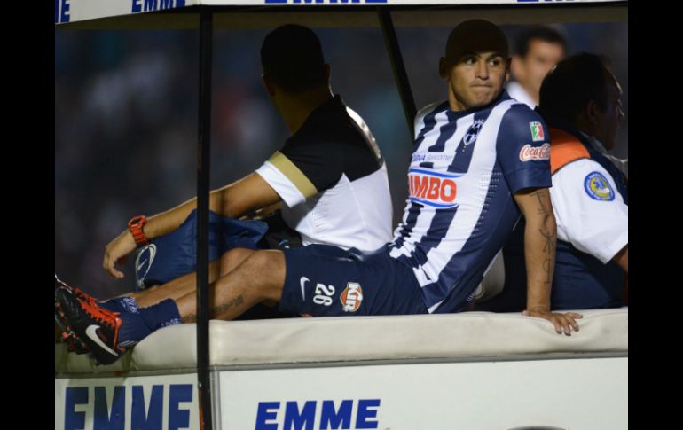 El 'Chupete' se lesionó el pasado sábado durante el partido contra los Gallos del Querétaro. ARCHIVO  /