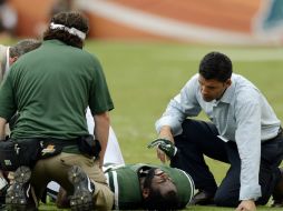 El esquinero se lastimó durante el encuentro que los neoyorquinos disputaron contra los Delfines de Miami. ARCHIVO  /