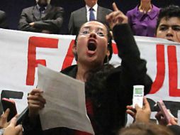 El movimiento expresa su rechazo a la iniciativa de reforma laboral. EL UNIVERSAL  /