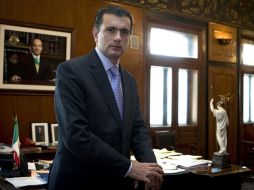 Los restos del senador Alonso Lujambio son velados en l Panteón Francés. EL UNIVERSAL  /