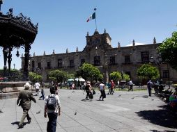 El Palacio de Gobierno se viste de gala. ARCHIVO  /