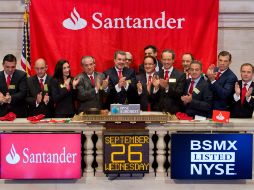 Inició la cotización de Banco Santander México en la BMV. EFE  /