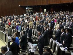 Aspecto de la Cámara de Diputados donde se discute la reforma laboral. EL UNIVERSAL  /