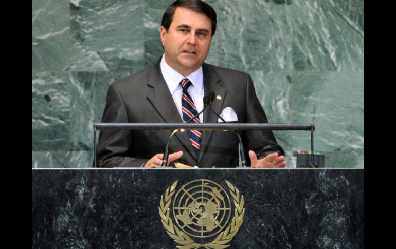 El presidente de Paraguay, Federico Lugo, afirmó en discurso ante la ONU que no permitirá la intevención en sus asuntos internos. EFE  /