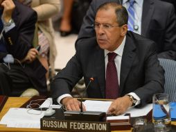 El titular ruso Sergei Lavrov recordó la propuesta de usar el llamado 'comunicado de Ginebra'. AFP  /