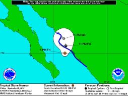 Tocaría tierra en la zona de la bahía de Altata, municipio de Navolato. ESPECIAL  /