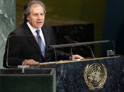 Almagro hizo referencia a la aspiración de su país de ser electo como miembro no permanente del Consejo de Seguridad. AP  /