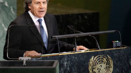 Almagro hizo referencia a la aspiración de su país de ser electo como miembro no permanente del Consejo de Seguridad. AP  /
