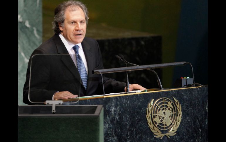 Almagro hizo referencia a la aspiración de su país de ser electo como miembro no permanente del Consejo de Seguridad. AP  /