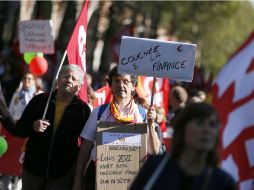 Miles de personas se manifestaron para exigir solidaridad europea. AFP  /