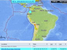 El Servicio Geológico de Estados Unidos no reporta hasta el momento ningún daño tres el movimiento. (Twitter @OroNoticias). ESPECIAL  /
