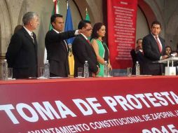 Héctor Robles rinde protesta como presidente municipal. Dijo que comenzará una administración firme para transformar Zapopan.  /