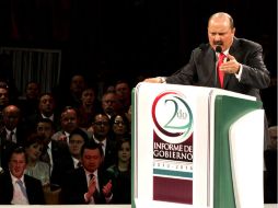 El gobernador de Chihuahua, César Duarte rinde su segundo informe de gobierno. EL UNIVERSAL  /