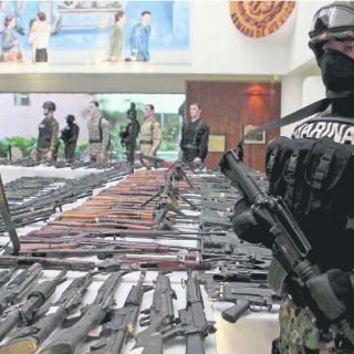 De armas aseguradas, 65% son rifles de asalto