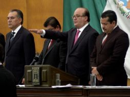 Graco Ramírez Garrido Abreu rinde protesta como gobernador. EL UNIVERSAL  /