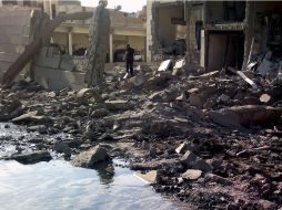 Violencia reiterada se sufre en Siria, dejando a su paso sólo escombros. EFE  /