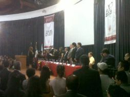 Laura Hernández durante la ceremonia de toma de protesta de su cargo.  /