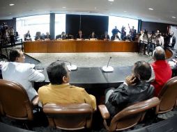 Líderes sindicales se reunieron con integrantes de la Comisión de Trabajo antes de instalarse en sesión permanente. EL UNIVERSAL  /