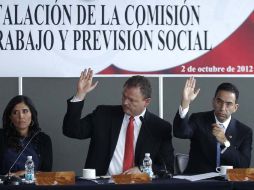 La Comisión del Trabajo de la Cámara de Senadores, que preside Ernesto Gándara (c), se declaró ayer en sesión permanente. EL UNIVERSAL  /