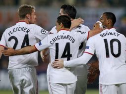 El día de ayer trascendió que Javier Hernández habría sido colocado como transferible en el ManU. ARCHIVO  /