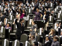 Diputados en la sesión ordinaria de hoy de la Cámara Baja. EL UNIVERSAL  /