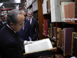 Felipe Calderón inauguró la biblioteca pública del Estado Juan José Arreola. NTX  /