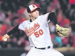 Jalisciense en postemporada.El lanzador tapatío de Baltimore, Miguel González, juega hoy contra los Rangers de Texas.GETTY IMAGES SPORT  /