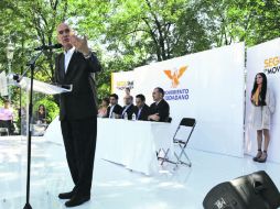 Toma de protesta. Dante Delgado, coordinador de la Comisión Operativa Nacional de Movimiento Ciudadano.  /