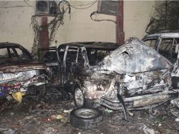 La explosión también provocó la muerte de un polícia. EFE  /