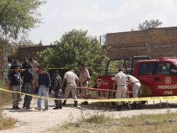 El cuerpo de Alejandro Sandoval Vázquez, alias El Bola,  fue encontrado dentro de un aljibe en la colonia Santa Rosa.  /