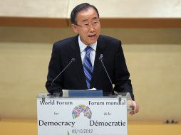 Ban Ki-moon, advirtió el lunes sobre el riesgo de una escalada extremadamente peligrosa del conflicto sirio. AFP  /