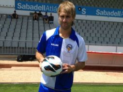 Aníbal Zurdo anotó un gol en la derrota del Sabadell frente al Ponferradina. ESPECIAL  /