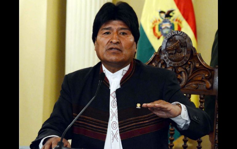 Evo Morales aludió al revolucionario al dedicarle el triunfo electoral de su colega y aliado de Venezuela, Hugo Chávez. EFE  /