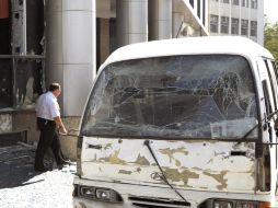 A las afueras de Damasco explotó el lunes por la noche una ambulancia bomba cargada con explosivos. ARCHIVO  /