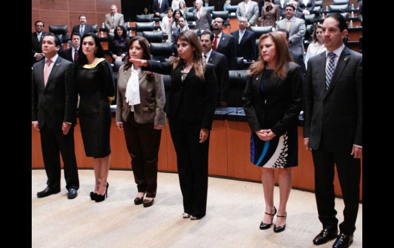 María del Pilar Ortega Martínez rinde protesta. NTX  /