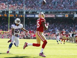 Acción del partido del pasado domingo donde Crabtree recibe un pase de Alex Smith ante Buffalo. AP  /