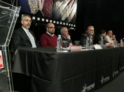 Celebran primera edición de la Muestra de Cine GuadaLAjara. En la imagen, aspectos de la rueda de prensa.  /