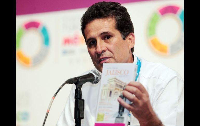 Miguel González insistió en que el turismo ha ido en plan ascendente en Jalisco, luego de un periodo muy crítico en 2009. ARCHIVO  /
