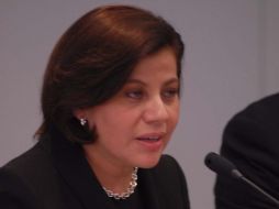 Rosalinda Vélez Juárez se reunió con integrantes de la Comisión del Trabajo y Previsión Social del Senado. NTX  /